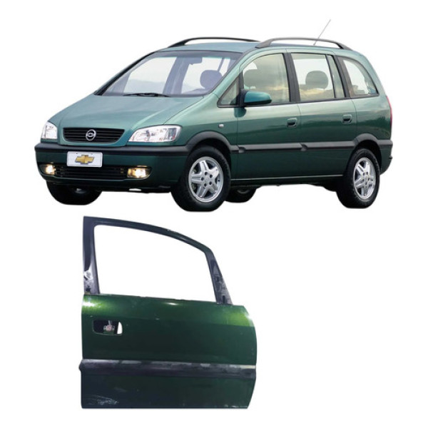 Porta Dianteira Direita Verde Gm Zafira 2.0 4p 2002 201j821w Dianteira Direita Verde