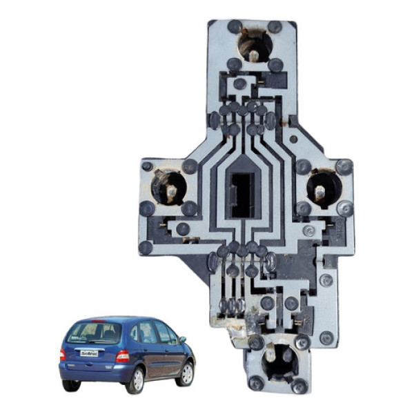 Circuito Soquete Lanterna T/esquerd Renault Scenic 2001/2011 Esquerdo/motorista Cinza