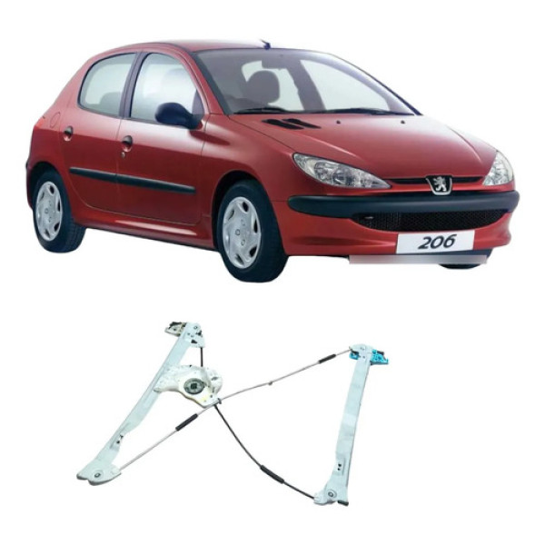 Maquina Dianteira Direita Peugeot 206 2008 1.4 Original