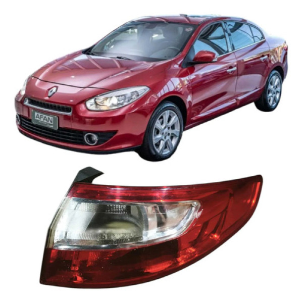 Lanterna  Traseira Direita Renault Fluence 2014  Original Direito/passageiro Vermelho