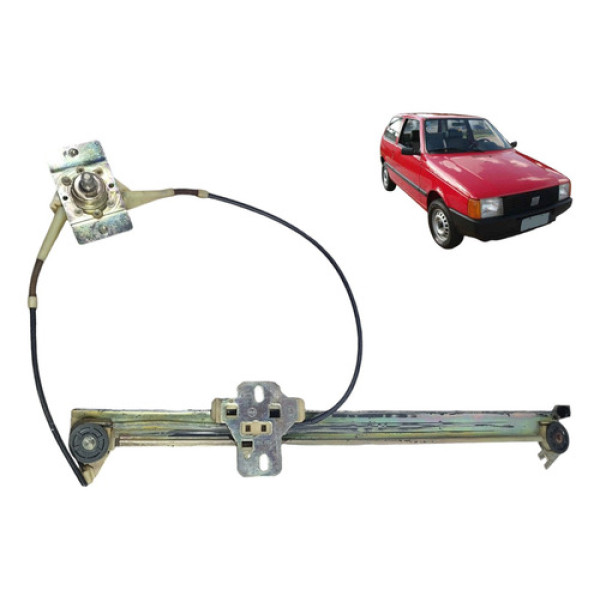 Máquina Vidro Manual Esquerdo Dianteiro Fiat Uno 1992 A 1996