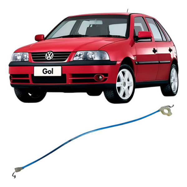 Cabo Fechadura Traseiro Esquerdo Volkswagen Gol 2005 Prateado