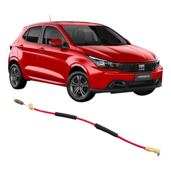 Cabo Fechadura Traseira Esquerda Fiat Argo 2023 Vermelho
