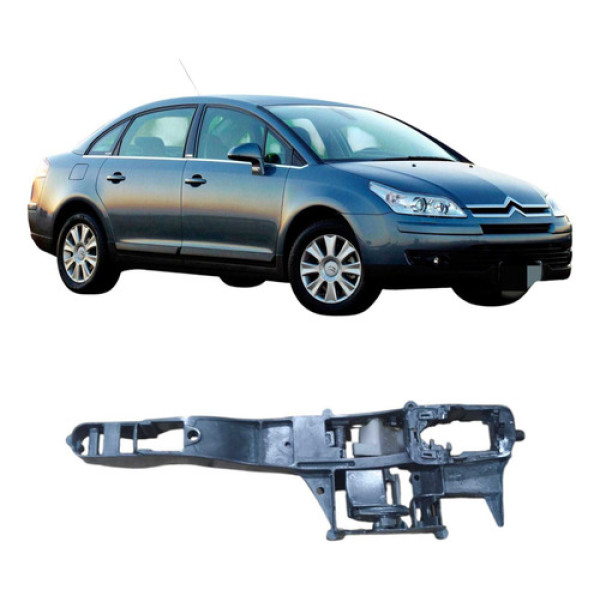 Suporte Maçaneta Dianteira Direita Citroën C4 2009 96901685 Prateado