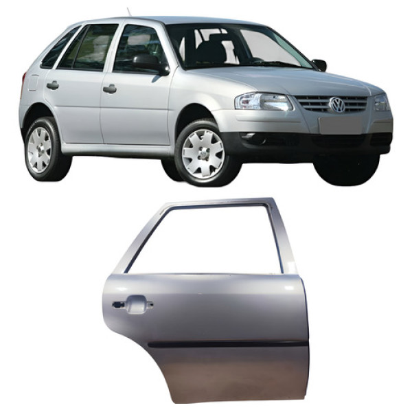 Porta Traseira Direita Volkswagen Gol 2005 1.0 4p 9181911 Traseira Direito Prateado
