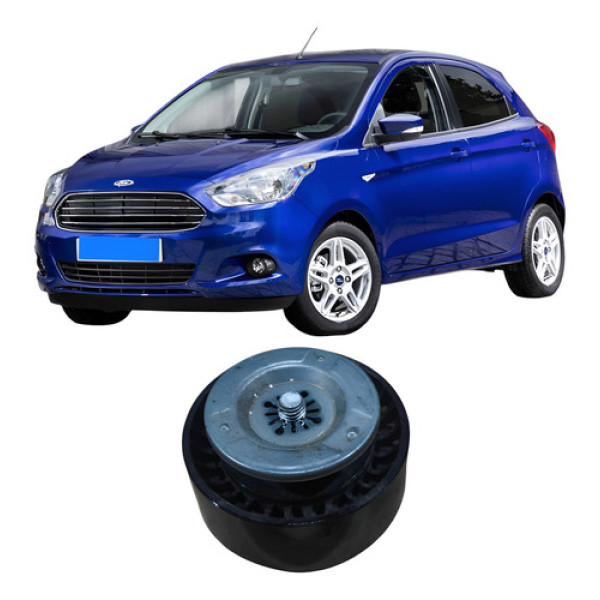 Rolamento Correia Alternador Ford  Ka 1.0 3c 2018 585499  Preto