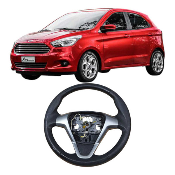 Volante Direção Motorista Ford Ka 2015 1.0 3c 6256579 Preto