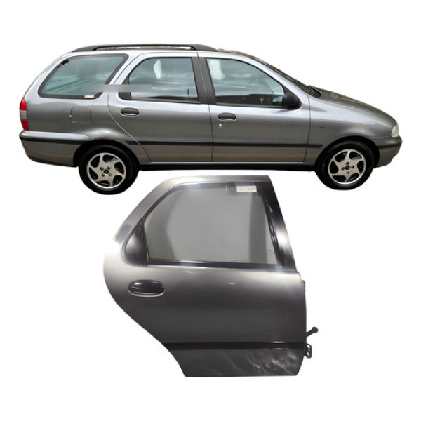 Porta Traseira Direita Cinza Fiat Palio Weekend 1998 4porta  Traseira Direito Cinza-escuro