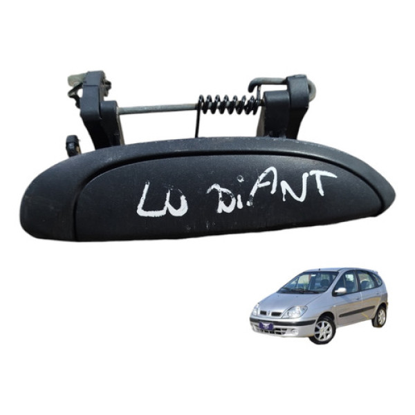 Maçaneta Externa D/direito Renault Scenic 2002 A 2007 Preto Dianteira