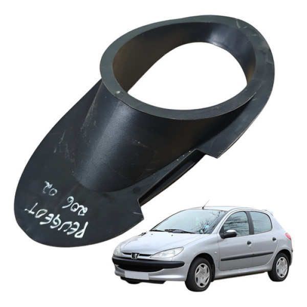 Moldura Duto Ar Condicionado Interno Peugeot 206 2000. Preto