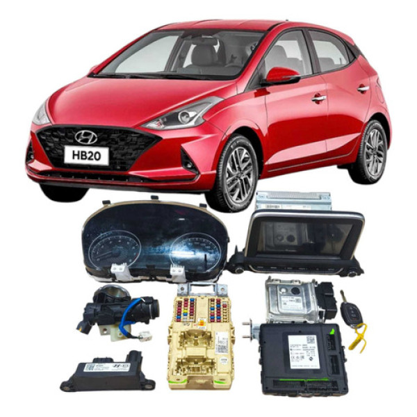 Kit Code Módulo Injeção Hyundai Hb20 2021 Vision 3910104002
