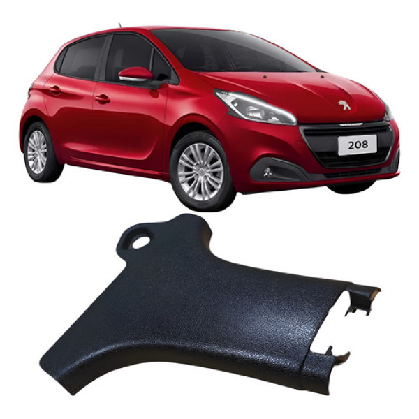 Acabamento Coluna Inferior Esquerda Peugeot 208 9625020477 Preto