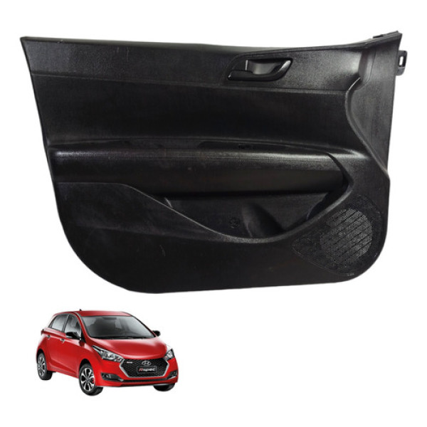 Forro Porta Dianteira Esquerdo 4p Hyundai Hb20 Hatch 2020/22 Preto