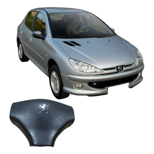 Capa Volante Buzina Peugeot 206 2008 1.4 9644329177 Preto