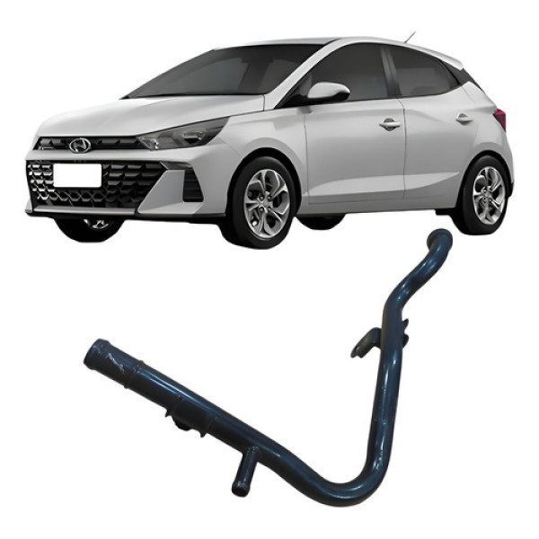 Cano Tubo Bomba Água Hyundai Hb20 1.0 3 Cilindro 2021  Preto