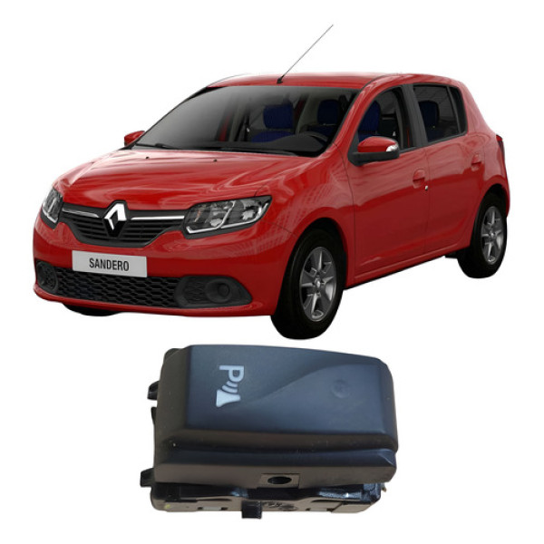 Botão Sensor Estacionamento Renault Sandero 2017 284487506r Preto