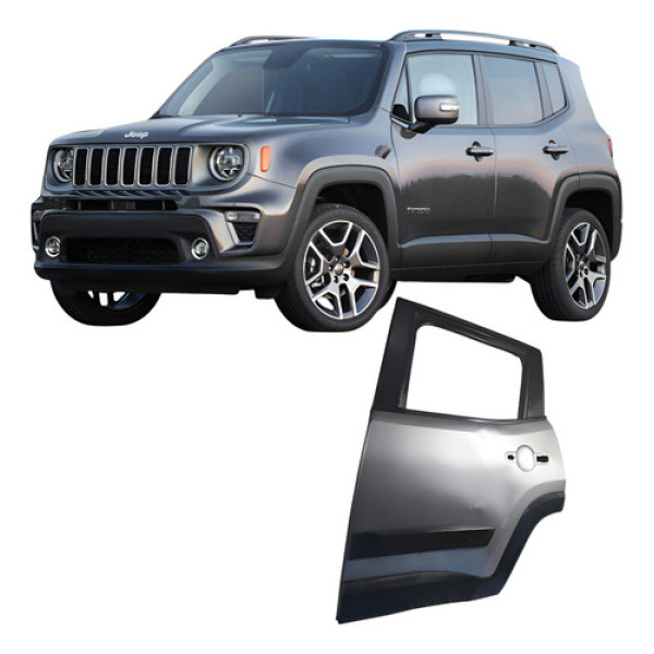 Porta Traseira Esquerda Jeep Renegade 2015- 2019 097a892  Traseira Esquerdo Cinza