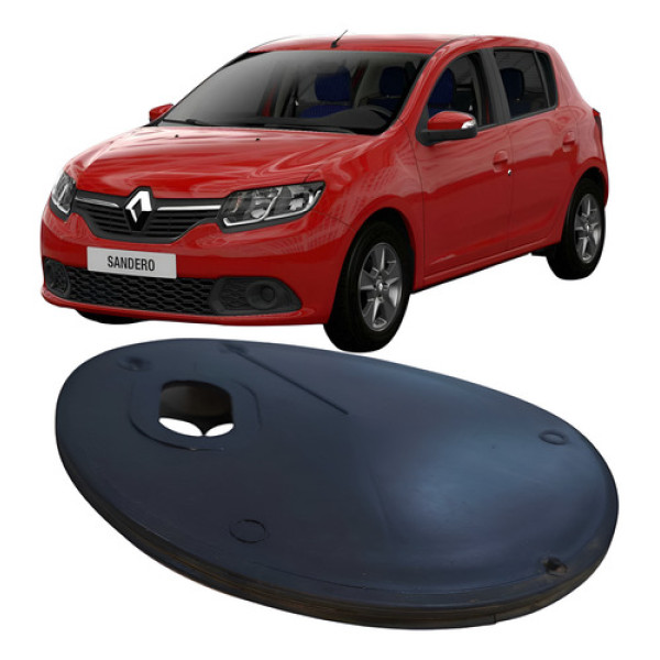 Tampa Protetor Bomba Combustível Renault Sandero 2017 Preto Preto