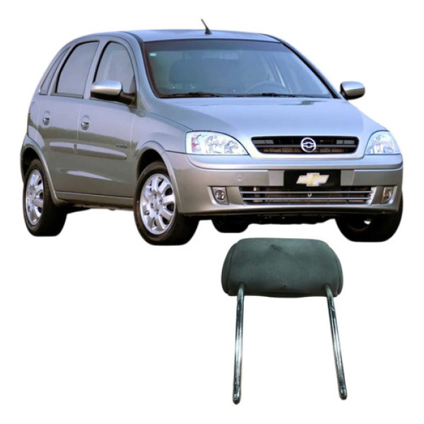 Encosto Cabeça Dianteiro Chevrolet Corsa 2006 1.8 Original Cinza-escuro
