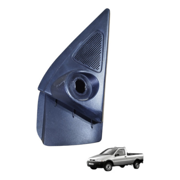 Acabamento Moldura Interna Retrovisor Dir Fiat Strada 00/16 Preto