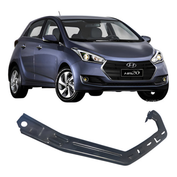 Guia Farol Hyundai Hb20 1.0 3c 2013-2019 Preto