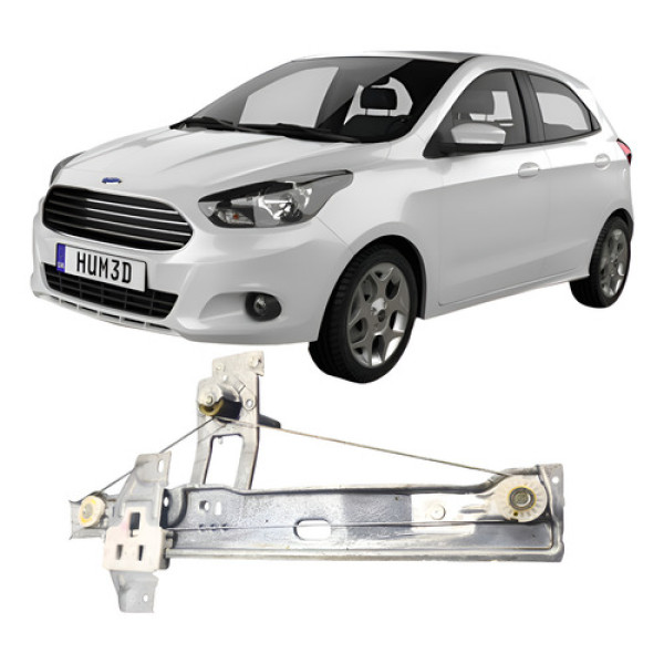 Máquina Vidro Traseiro Esquerdo Manual Ford Ka 2017-2021.