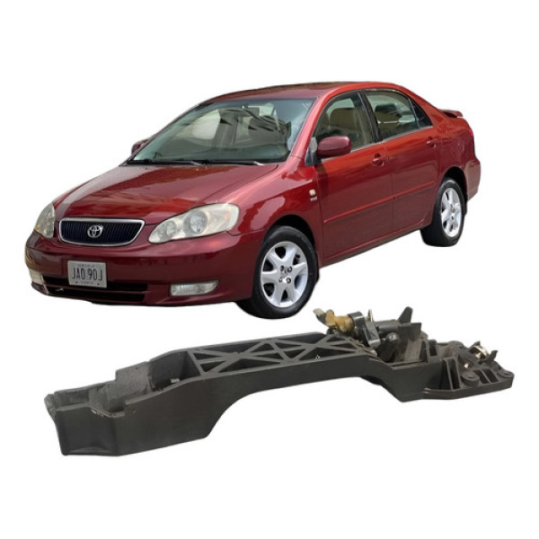 Suporte Maçaneta Traseira Direito 635404 Corolla 2003-2008 . Preto Traseira