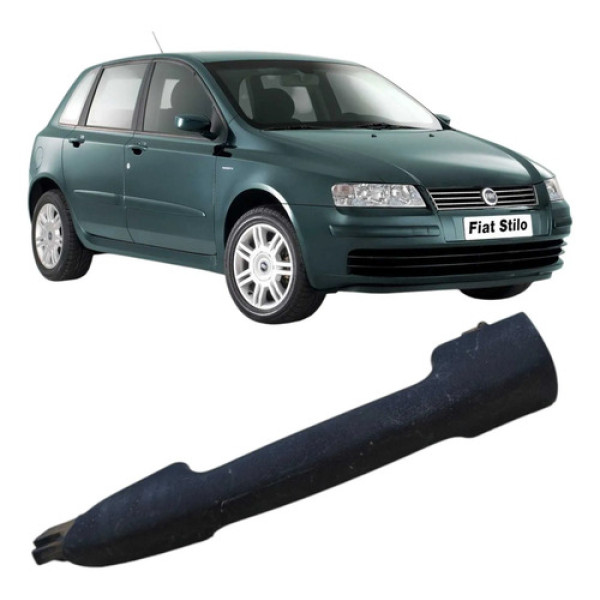 Maçaneta Externa Dianteira Direita Fiat Stilo 2003 Original Preto Dianteira