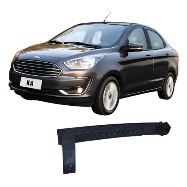 Guia Vidro Porta Traseira Esquerda Ford Ka 2018 Branco Branco