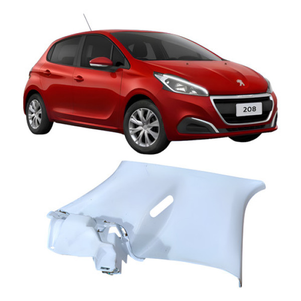 Suporte Bagagito Traseiro Esquerdo Peugeot 208 2019 - Prata Prata