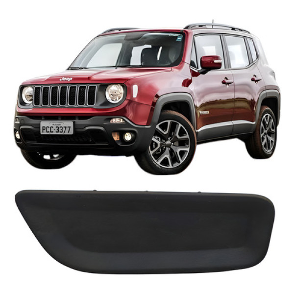 Borracha Comando Vidro Traseira Esquerda Renegade 2015- 2019 Preto