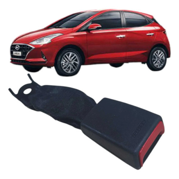 Engate Trava Cinto Segurança Traseiro Hyundai Hb20 2021 Preto