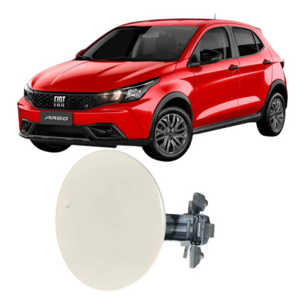 Tampa Portinhola Tanque Combustível Fiat Argo 2023 52045042 Branco 2023