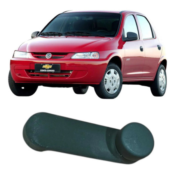 Manivela Vidro Chevrolet Celta 2004 1.0 Original   Preto