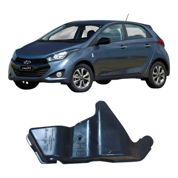 Capa Trava Dianteiro Direita Hyundai Hb20 1.0 3c 2017 813771 Preto