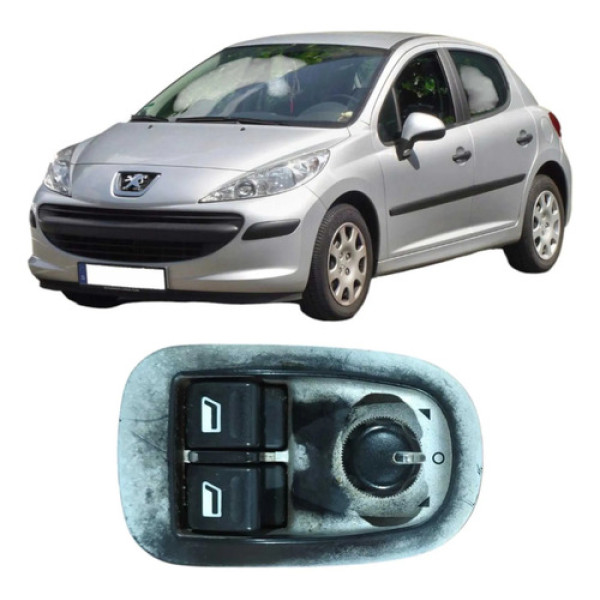 Comando Vidro Dianteiro Direito Peugeot 207 2009 1.4 