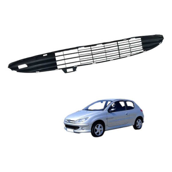 Grade Inferior Parachoque Dianteiro Peugeot 206 1999 A 2003 1 1