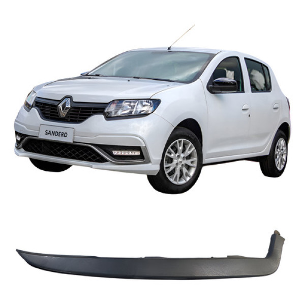 Friso Moldura Do Farol Direito Sandero 260448351r 2015 1.0   Preto