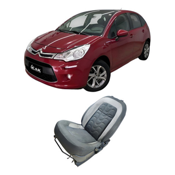 Banco Dianteiro Esquerdo Citroën C3 2013 1.5 968q91 Preto Preto