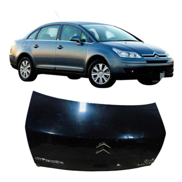 Tampa Porta Malas Capo Traseiro Preto Citroën C4 2009 Preto