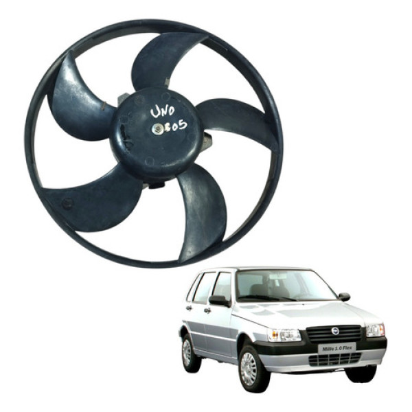 Eletroventilador Motor Ventoinha Uno Mille Fire 1.0 4p 2005