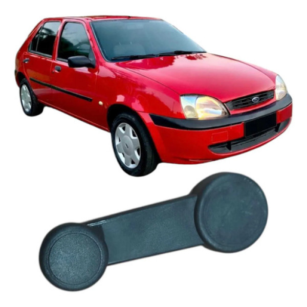 Manivela Vidro Ford Fiesta Gl 2000 1.0 Original Preto