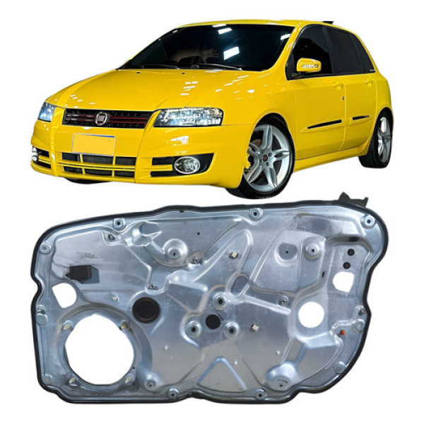Suporte Máquina Vidro Dianteiro Esquerdo Fiat Stilo 2009 Vermelho