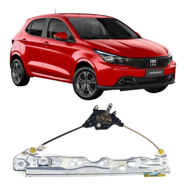 Máquina De Vidro Manual Traseira Direita Fiat Argo 2023 