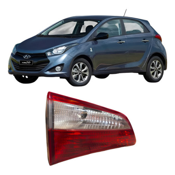 Lanterna Traseira Esquerdo Porta Malas Hyundai Hb20 2017 924 Vermelho Esquerdo/motorista