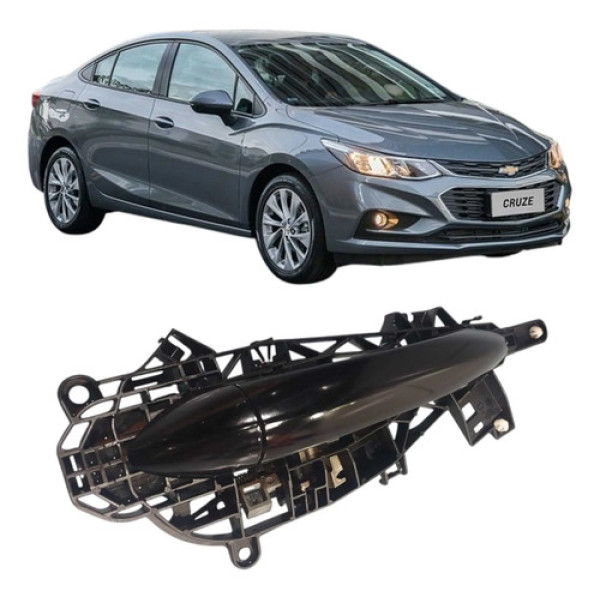 Maçaneta Externa Dianteira Direita Gm Cruze 2017 13515503 Preto Dianteira