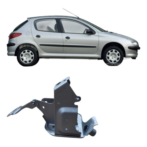 Suporte Pedaleira Peugeot 206 2008 1.4 4p Sensation Prateado