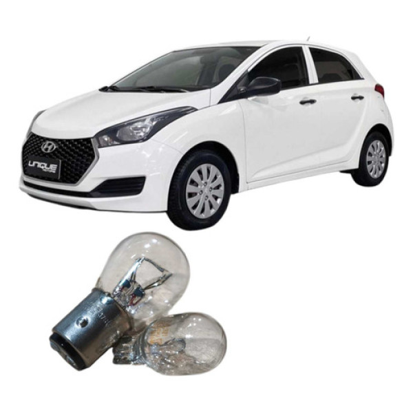 Par Luz Lanterna Tampão Traseiro Hyundai Hb20 2017 Branca Ambos Lados Branca