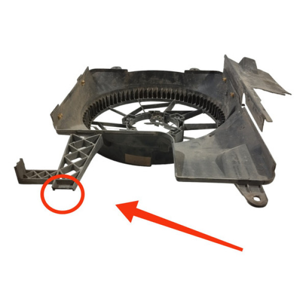 Defletor Ventoinha C/detalhe Vw Gol 1.0 2009 E1286