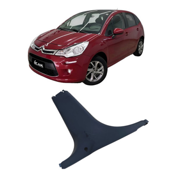 Acabamento Coluna Central Esquerda Citroën C3 2013 96757081 Preto